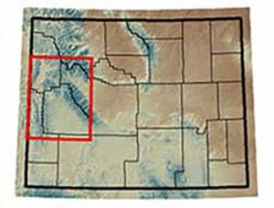 Map of the Bridger-Teton National Forest Catchments